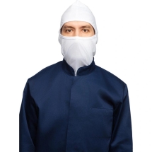 Балаклава (Подшлемник) ХАССП удлиненная для пищевого про-ва белая трикотаж