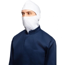 Балаклава (Подшлемник) ХАССП удлиненная для пищевого про-ва белая трикотаж
