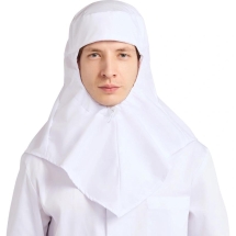 Балаклава (Подшлемник) ХАССП удлиненная Пищевое про-во белая Тиси