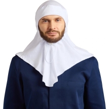 Балаклава (Подшлемник) ХАССП удлиненная с вентиляцией  Пищевое про-во белая трикотаж