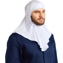 Балаклава (Подшлемник) ХАССП удлиненная с вентиляцией  Пищевое про-во белая трикотаж