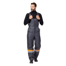 Костюм 'Комфорт' т.серый/оранжевый (зимний)