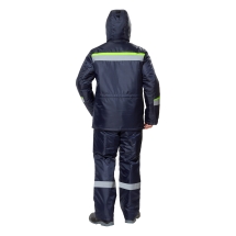 Костюм 'Комфорт' т.синий/неоновый (зимний)