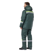 Костюм 'Комфорт' т.зелёный/неоновый (зимний)