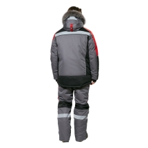 Костюм 'Памир-Норд' серый/черный/красный (зимний)