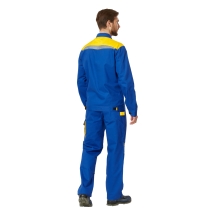 Куртка 'Алатау' васильковый/желтый