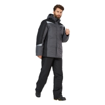 Куртка 'Дэлф' серый/черный