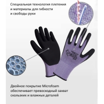 Перчатки нейлон/лайкра с нитрилом  2705